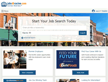 Tablet Screenshot of jobsinracine.com